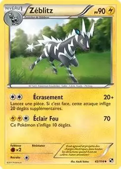 Pokémon Série Noir et Blanc - Zéblitz