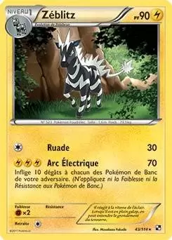 Pokémon Série Noir et Blanc - Zéblitz