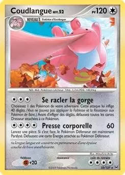 Pokémon Série Platine - Coudlangue