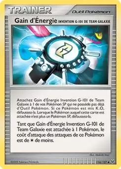 Pokémon Série Platine - Gain d\'Énergie Invention G-101 de Team Galaxie