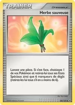 Pokémon Série Platine - Herbe sauveuse