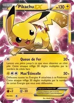 Cartes Promo Black Star XY - Pikachu EX