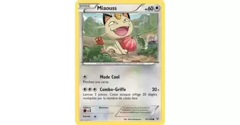 67/108 Miaouss Carte Pokemon Neuve Française XY6:Ciel Rugissant 