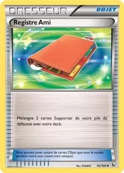 Pokémon XY Etincelles - Registre Ami