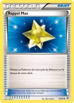 Pokémon XY Générations - Rappel Max