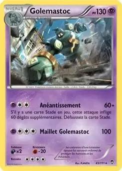 Pokémon XY Poings furieux - Golemastoc
