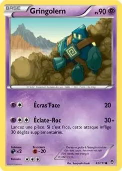 Pokémon XY Poings furieux - Gringolem