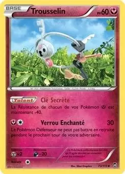 48/108 XY6:Ciel Rugissant Carte Pokemon Neuve Française Trousselin Reverse 