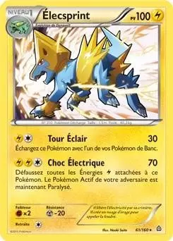 Pokémon XY Primo Choc - Élecsprint