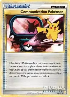 Pokémon Série HeartGold et SoulSilver - Communication Pokémon