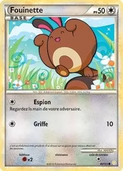 Pokémon Série HeartGold et SoulSilver - Fouinette