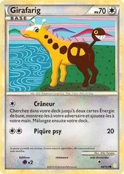 Pokémon Série HeartGold et SoulSilver - Girafarig