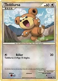 Pokémon Série HS-Déchaînement - Teddiursa