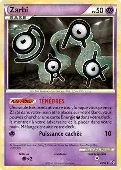 Pokémon Série HS-Indomptable - Zarbi