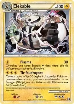 Pokémon Série HS-Triomphe - Elekable