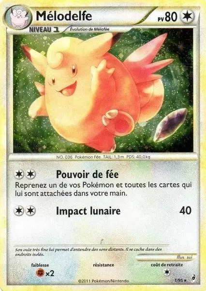 Pokémon L\'appel des Légendes - Mélodelfe Holographique