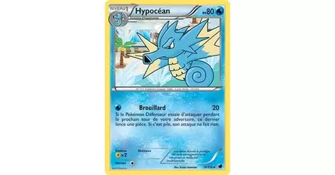 French designer card pokemon glaciation plasma Hypocéan-n&b 19/116 