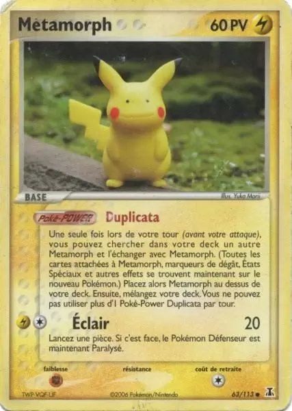 EX Espèce Delta - Metamorph (Pikachu)