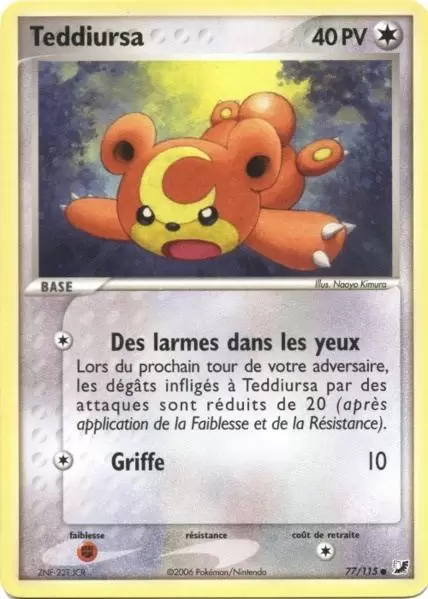 EX Forces cachées - Teddiursa