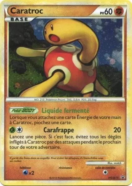 Cartes Promo Black Star HeartGold SoulSilver - Caratroc holographique