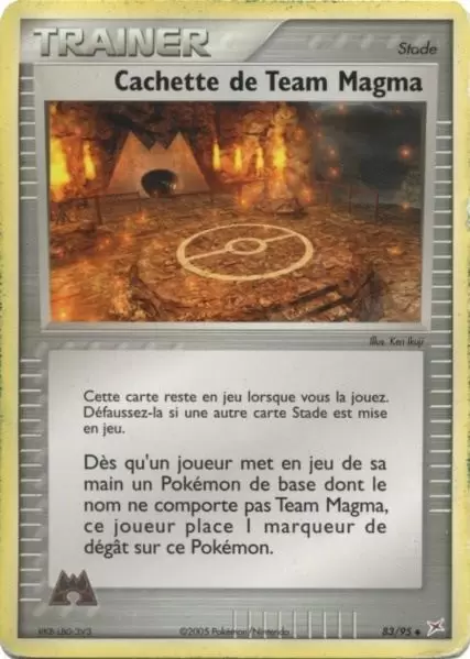 EX Team Magma VS Team Aqua - Cachette de Team Magma
