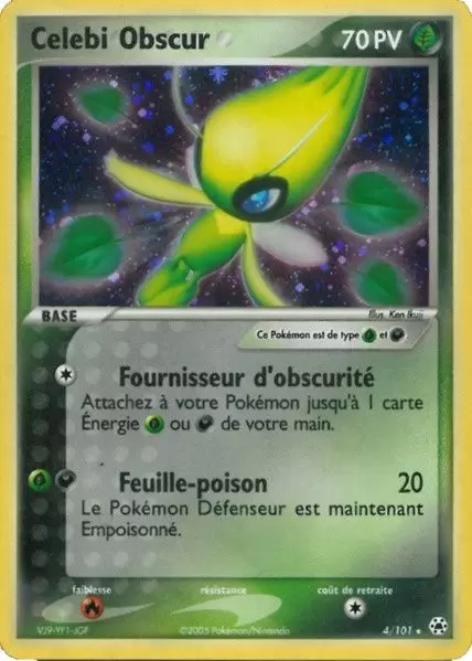 EX Légendes Oubliées - Celebi Obscur Holographique