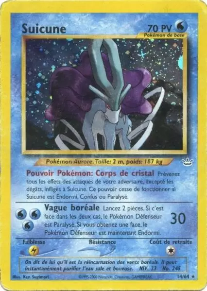 Neo Revelation - Suicune Holographique