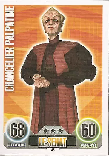 Star Wars Force Attax (France 2011) - Chancelier Palpatine