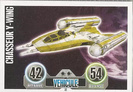 Star Wars Force Attax (France 2011) - Chasseur Y-Wing