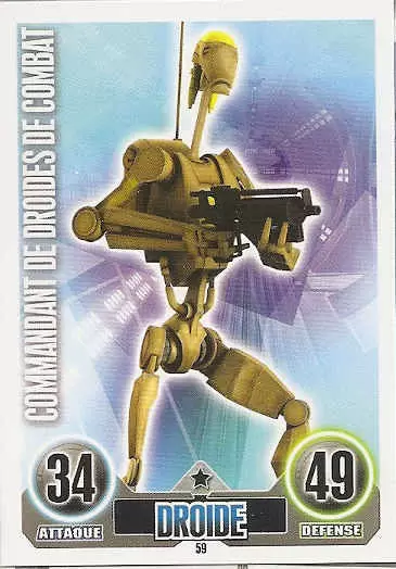 Star Wars Force Attax (France 2011) - Commandant de Droides de Combat