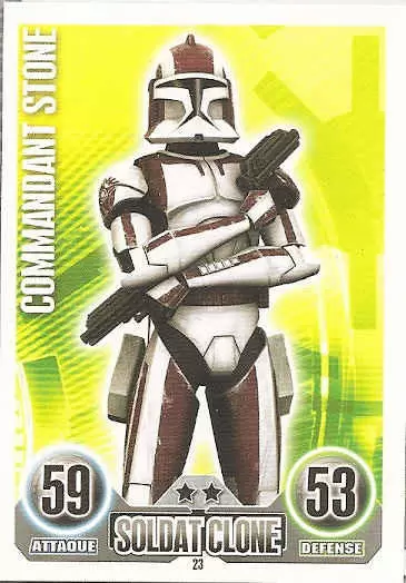 Star Wars Force Attax (France 2011) - Commandant Stone