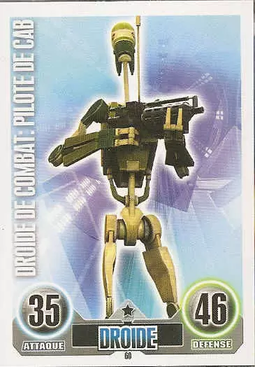Star Wars Force Attax (France 2011) - Droide de Combat : Pilote de CAB