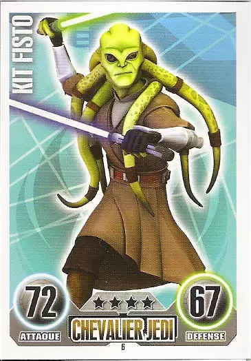 Star Wars Force Attax (France 2011) - Kit Fisto