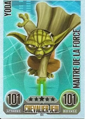 Star Wars Force Attax (France 2011) - Maître de la Force : Yoda