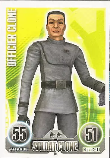 Star Wars Force Attax (France 2011) - Officier Clone