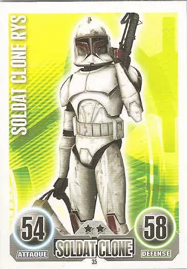 Star Wars Force Attax (France 2011) - Soldat Clone Rys
