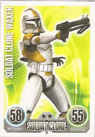 Star Wars Force Attax (France 2011) - Soldat Clone Waxer