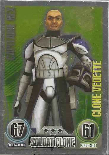 Star Wars Force Attax (France 2011) - Vedette : Capitaine Rex