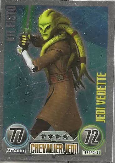 Star Wars Force Attax (France 2011) - Vedette : Kit Fisto