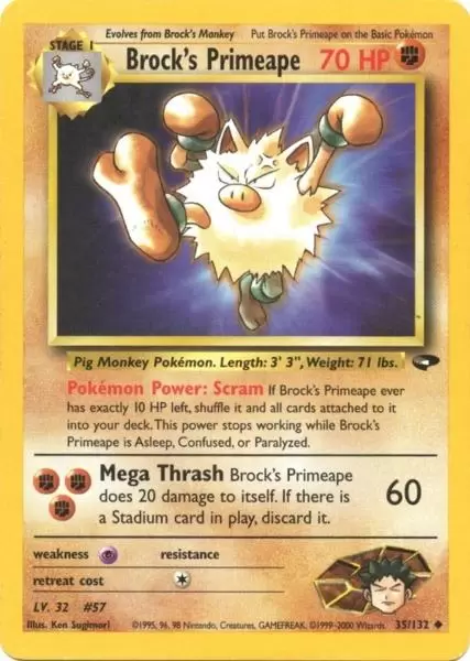 Gym Challenge - Brock\'s Primeape