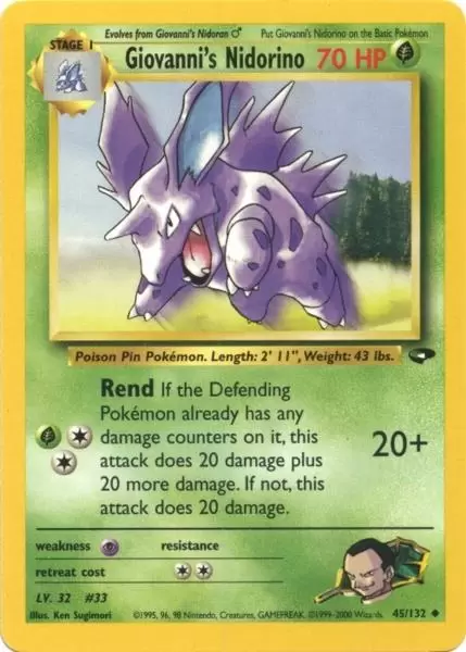 Gym Challenge - Giovanni\'s Nidorino