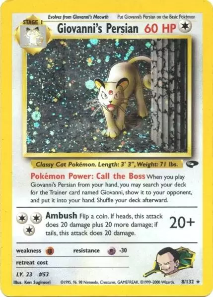 Gym Challenge - Giovanni\'s Persian Holo