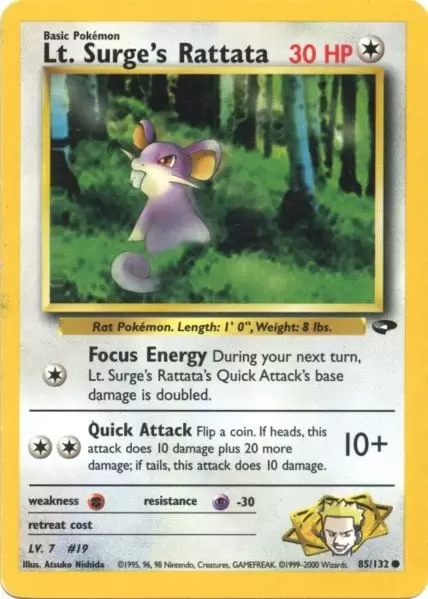 Gym Challenge - Lt. Surge\'s Rattata