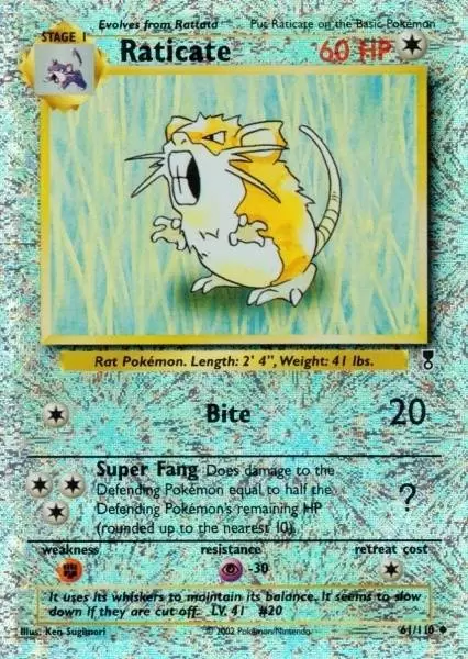 Legendary Collection - Raticate Reverse