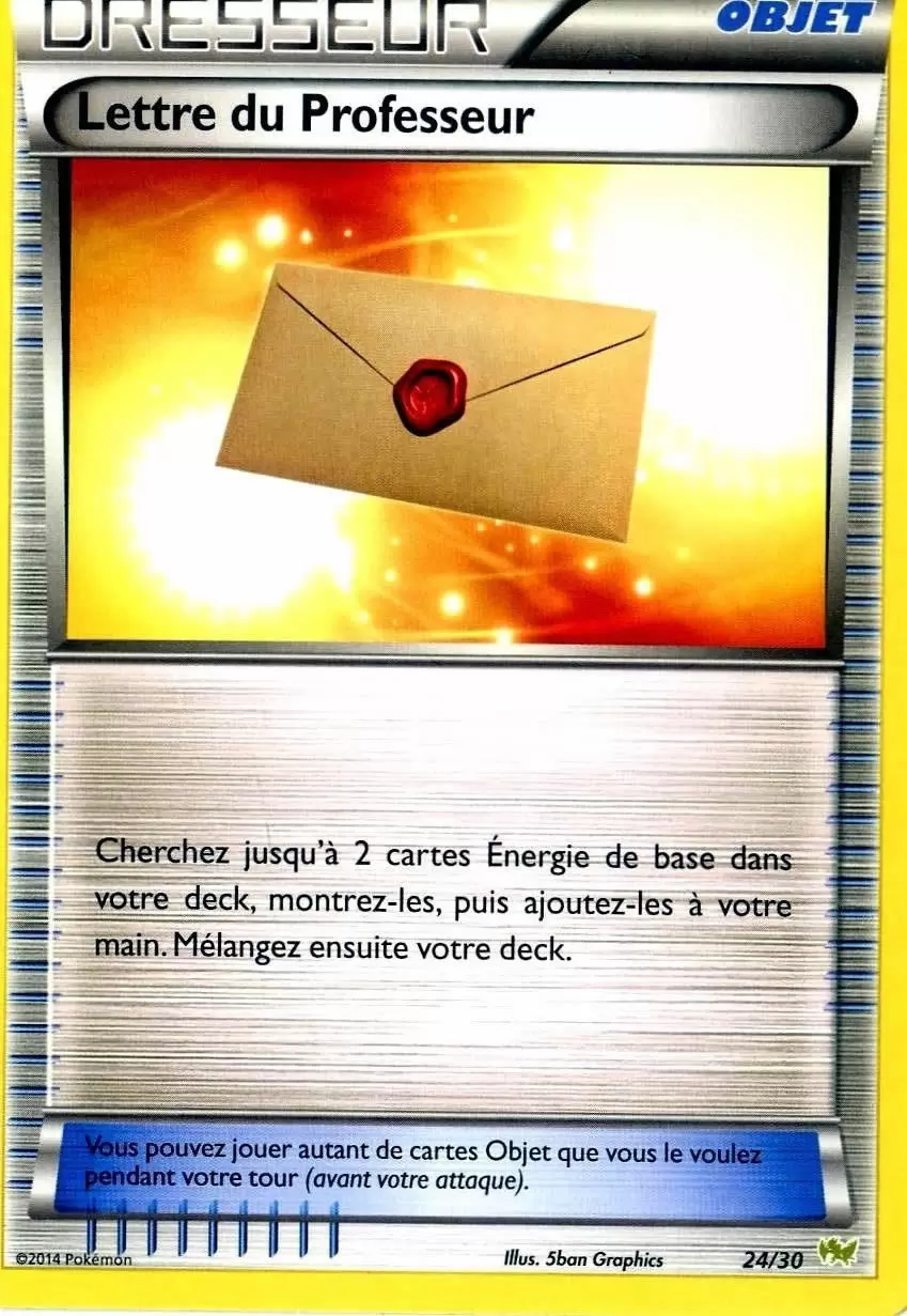 XY Trainer Kit (Bruyverne) - Lettre du Professeur