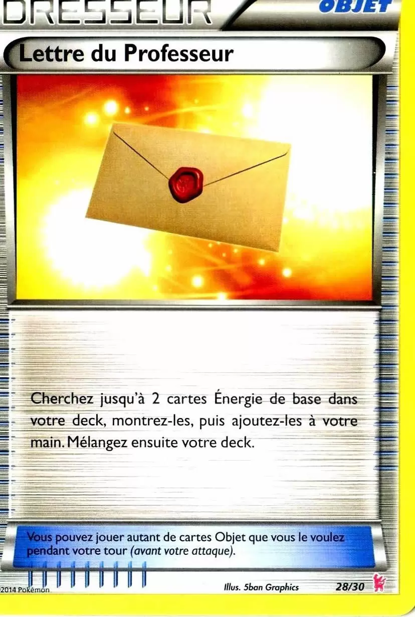 XY Trainer Kit (Nymphali) - Lettre du Professeur
