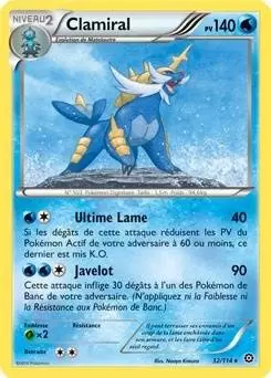 Pokémon XY Offensive Vapeur - Clamiral