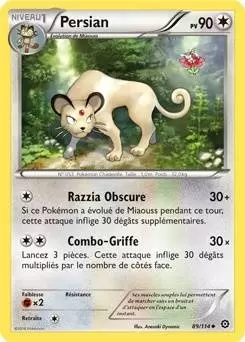 Pokémon XY Offensive Vapeur - Persian