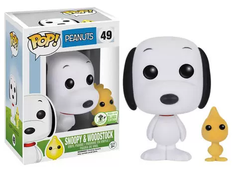 POP! Animation - Peanuts - Snoopy and Woodstock Flocked