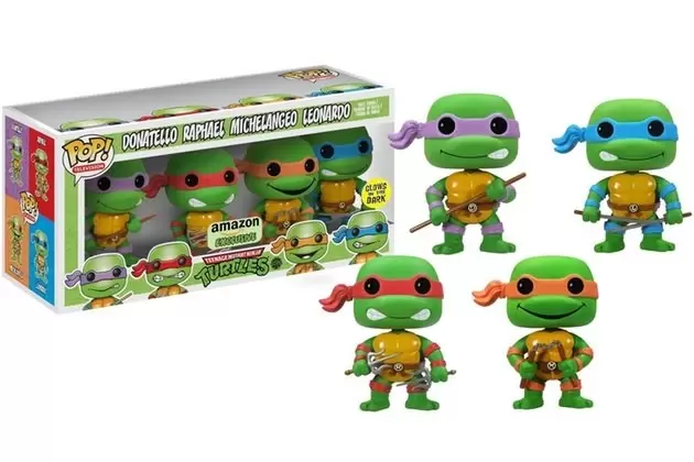POP! Television - Teenage Mutant Ninja Turtles - Donatello, Raphael, Michelangelo And Leonardo Glow In The Dark 4 Pack